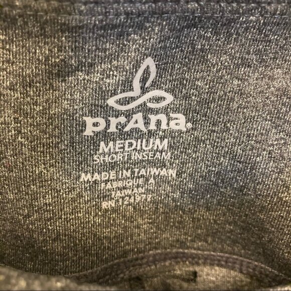 PRANA Sz M Straight Leg Charcoal Dark Grey Pants Leggings - Picture 3 of 5